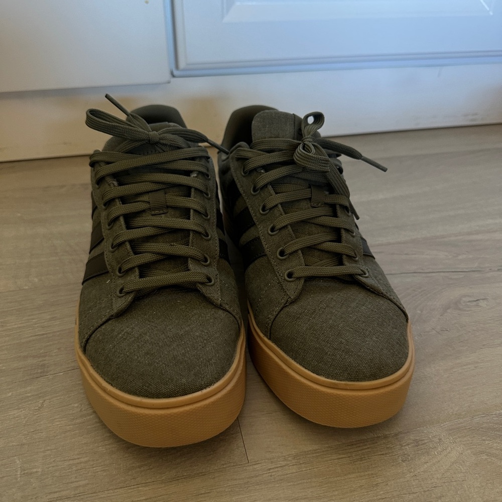 adidas Olive Green Canvas Sneakers